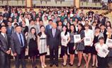 Meeting of student with Rector of university