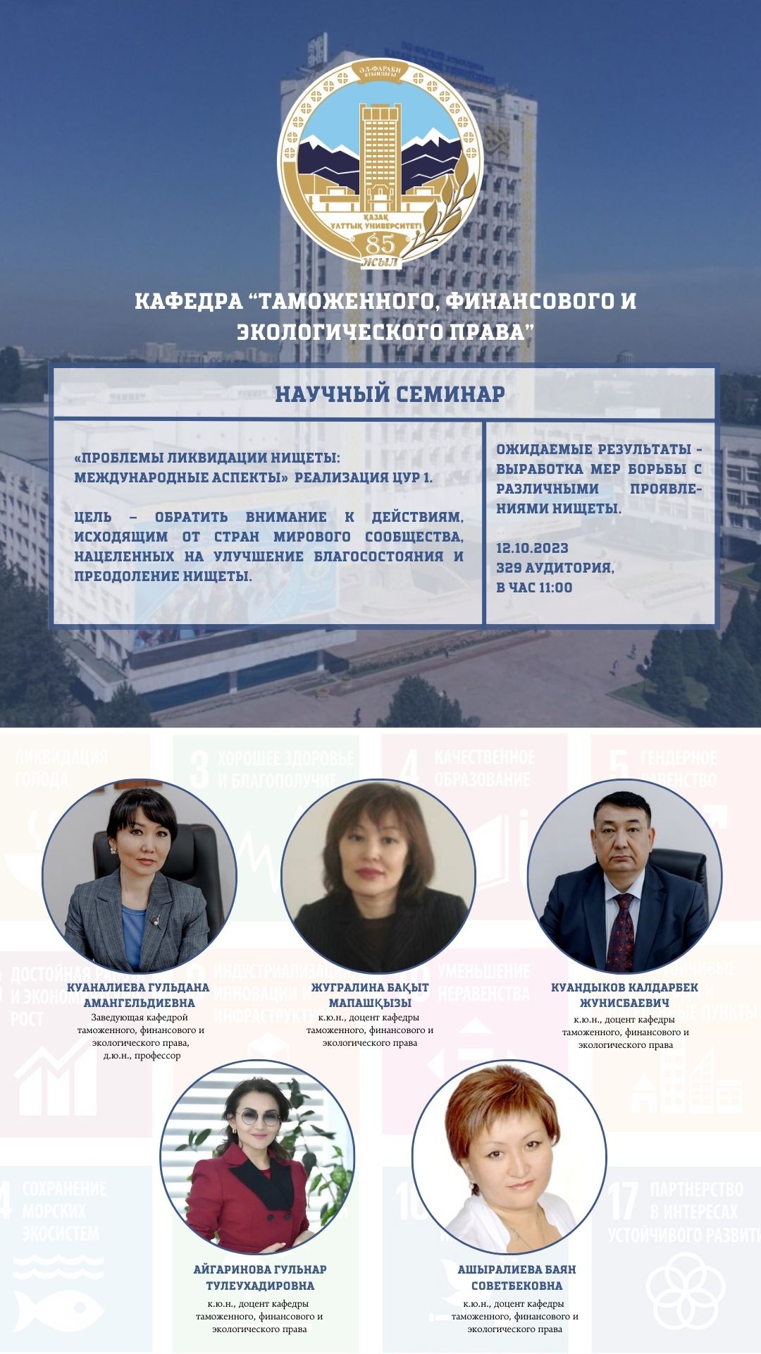 "Problems of poverty eradication: international aspects" Implementation of SDG 1