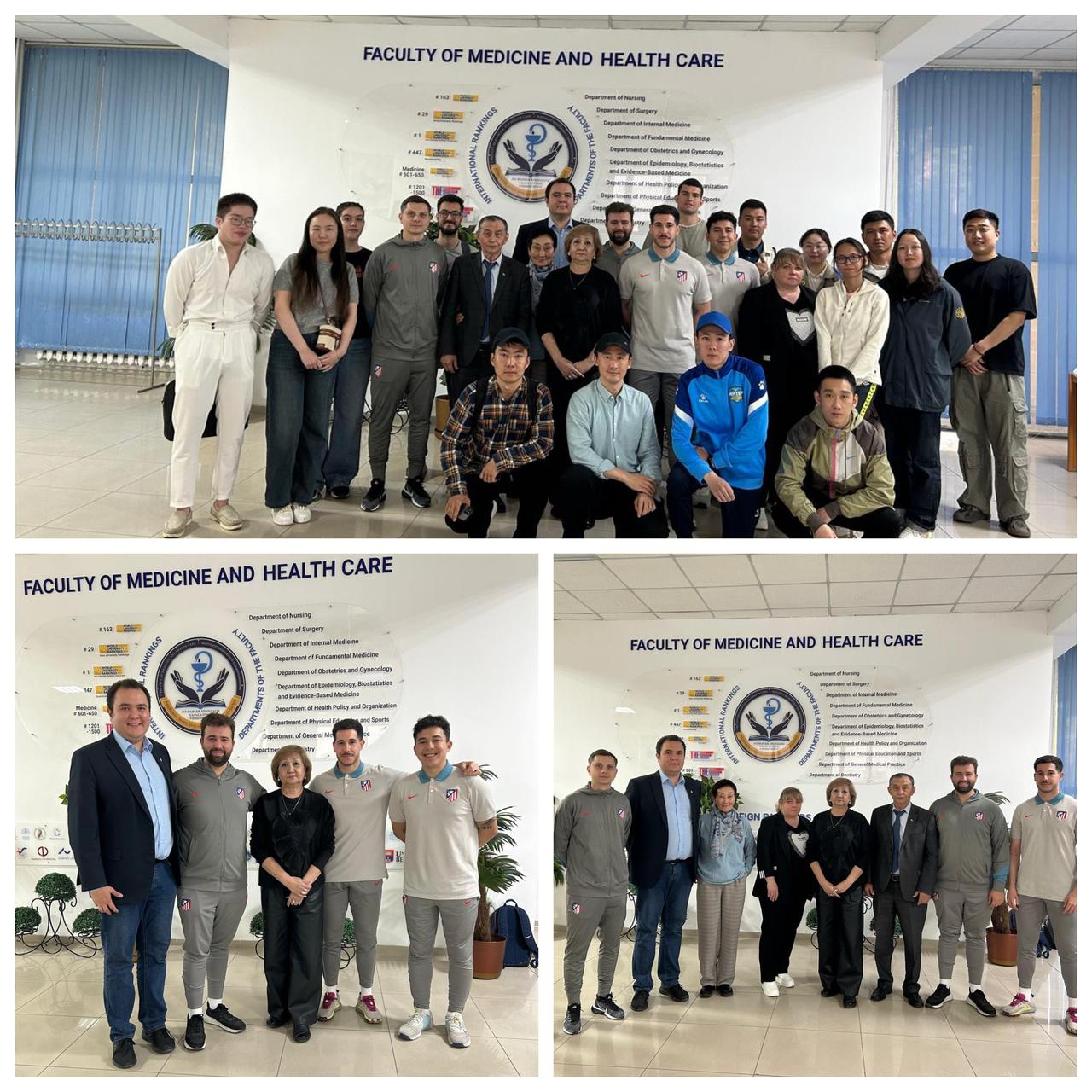 On April 25, 2025, at 11:00 a.m., a Leadership Lecture by the managers and coaches of the Atlético Madrid football club was held in the conference hall of the Faculty of Medicine and Health.