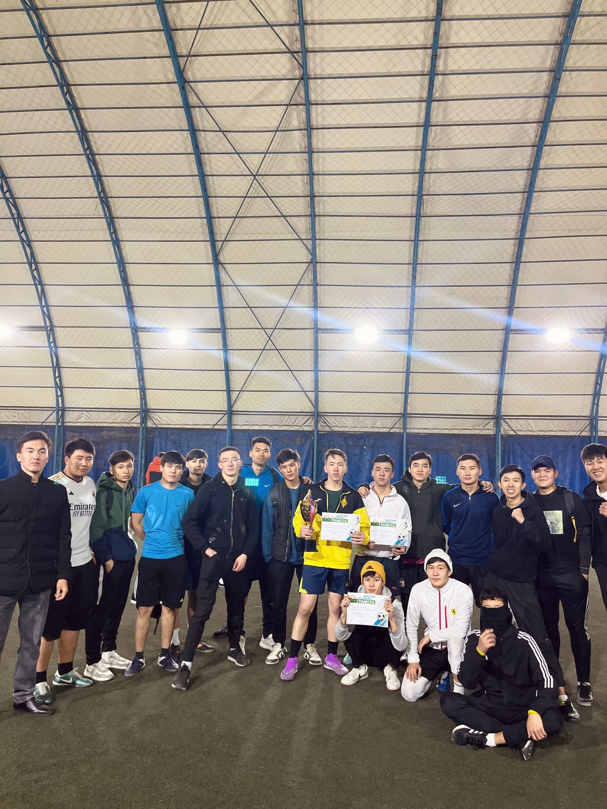 SDG-3: Our students returned with awards from the men’s football tournament organized by the youth wing «Jastar Rukhy»