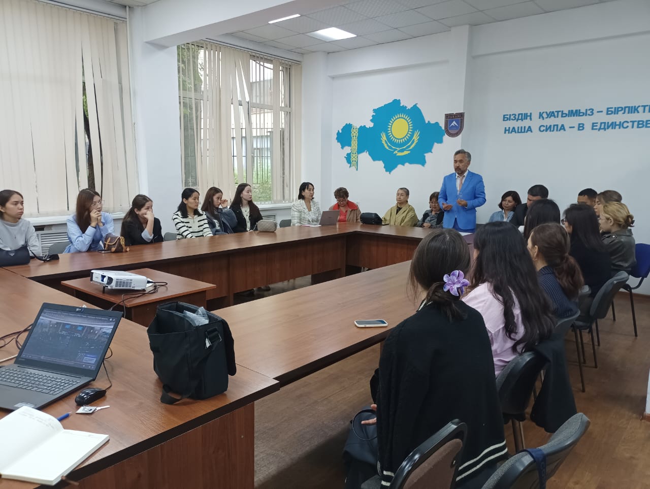 President's address discussed with students