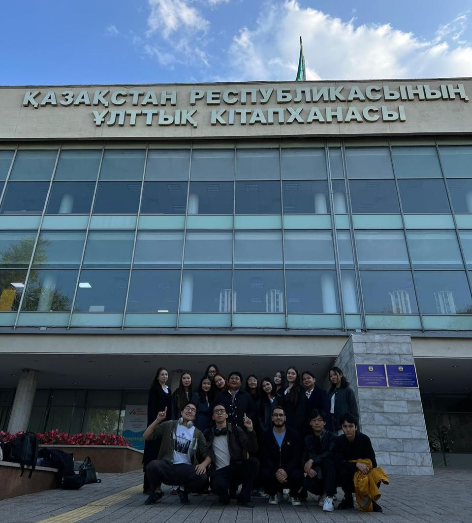 SDG 4: "Quality education", 1st year students of the OP "International Law" together with a teacher of the Department of International Law Tusupova A.Zh. visited the National Library of the Republic of Kazakhstan