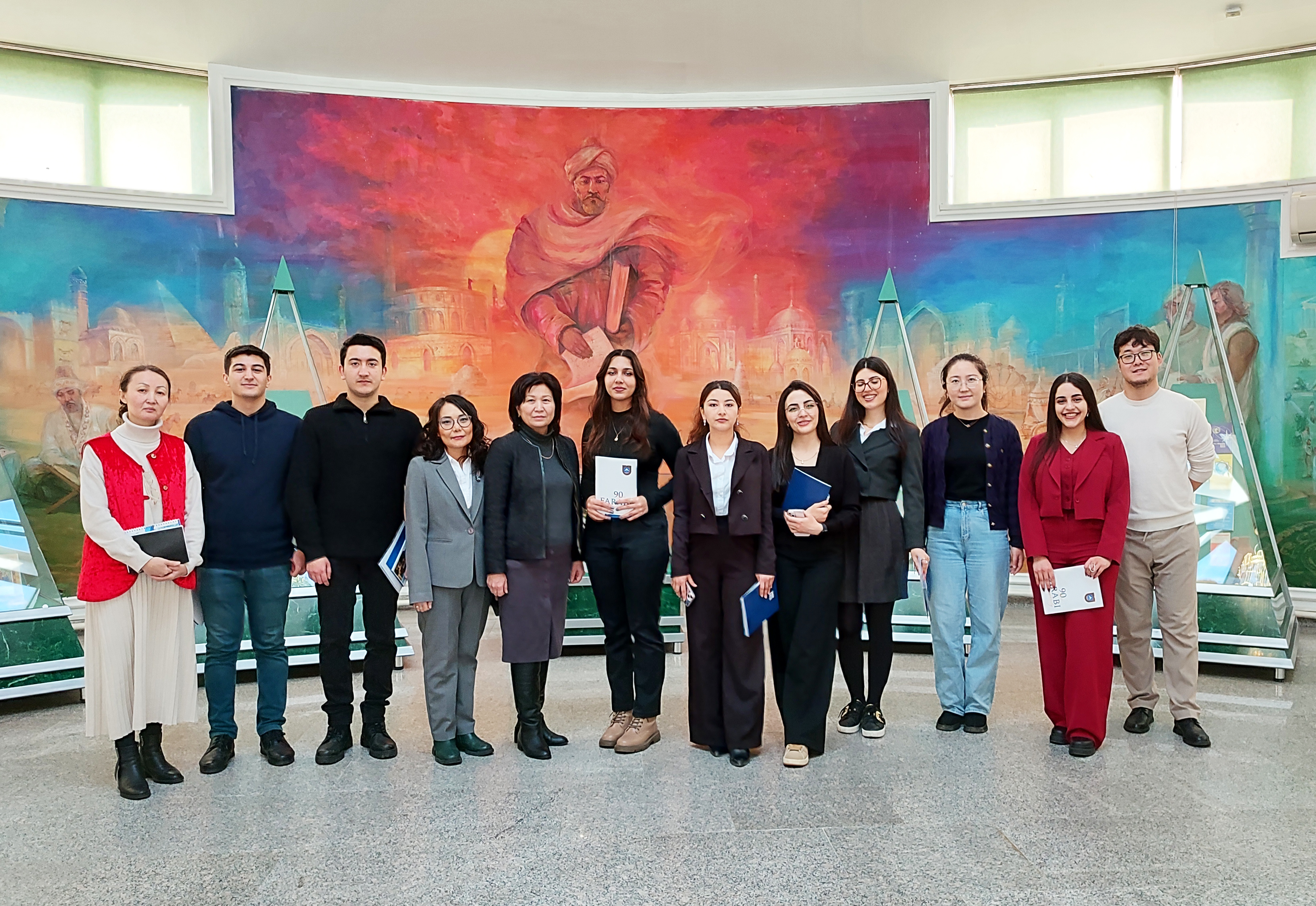 Undergraduates of Baku State University and Al-Farabi Kazakh National University visited the KazNU History Museum