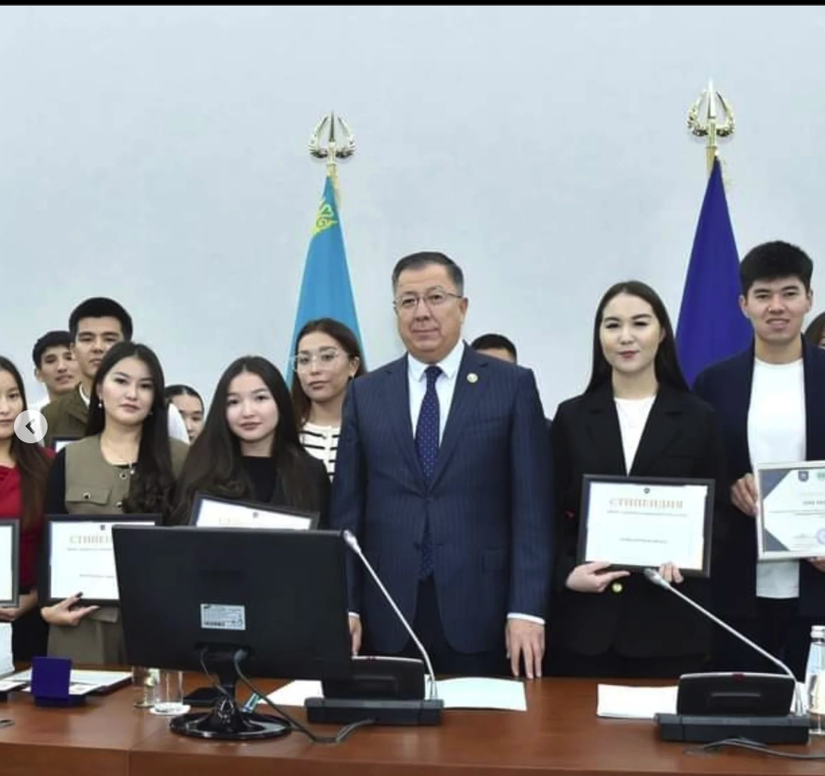 Our top students were awarded the Rector's scholarship at KazNU.