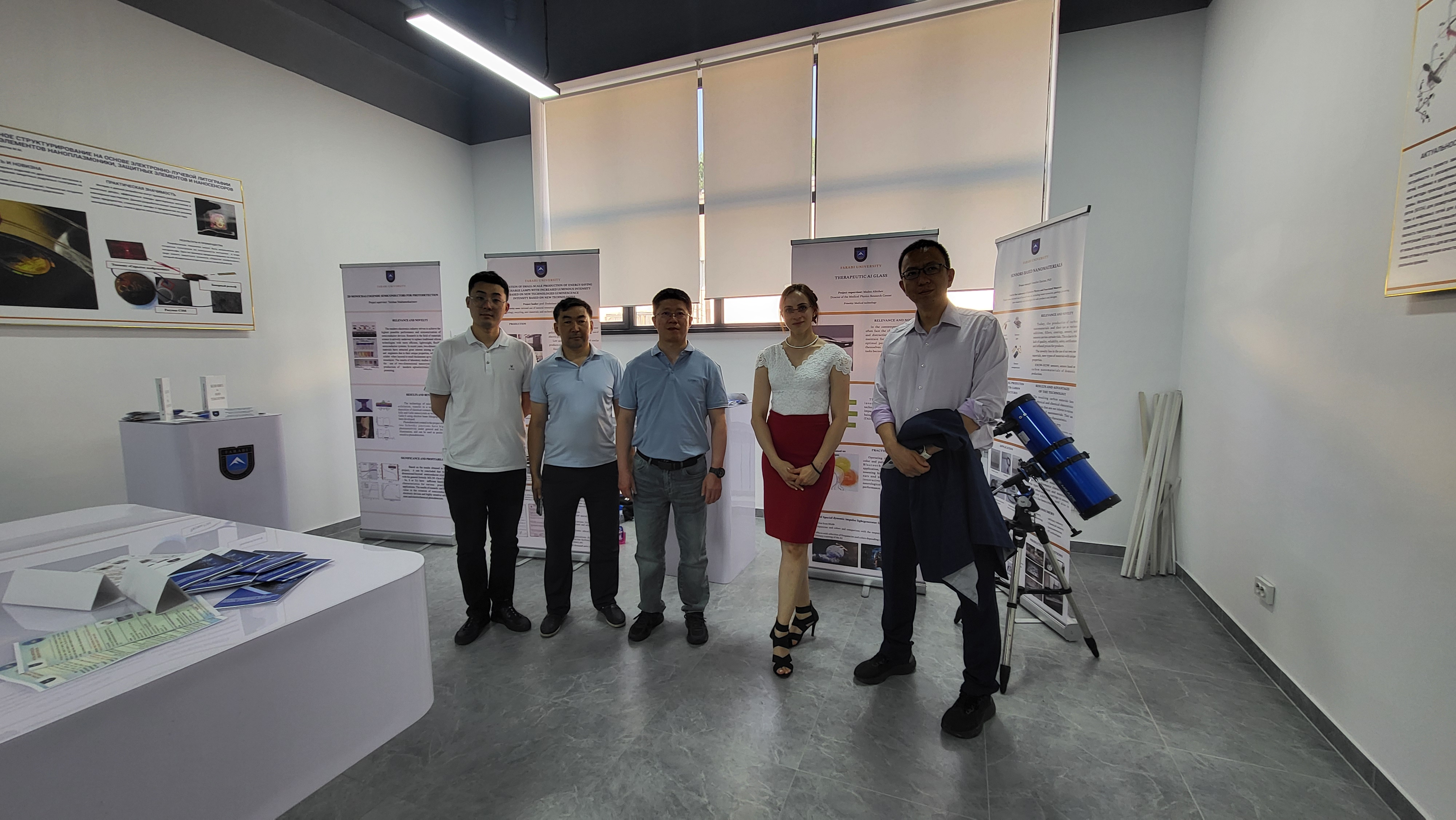 Выставочный павильон физико-технического факультета «Laboratory of Modern Applied Physics and High Technologies» в Farabi HUB: вклад в устойчивое развитие и международное научное сотрудничество. ЦУР 9 и ЦУР 17