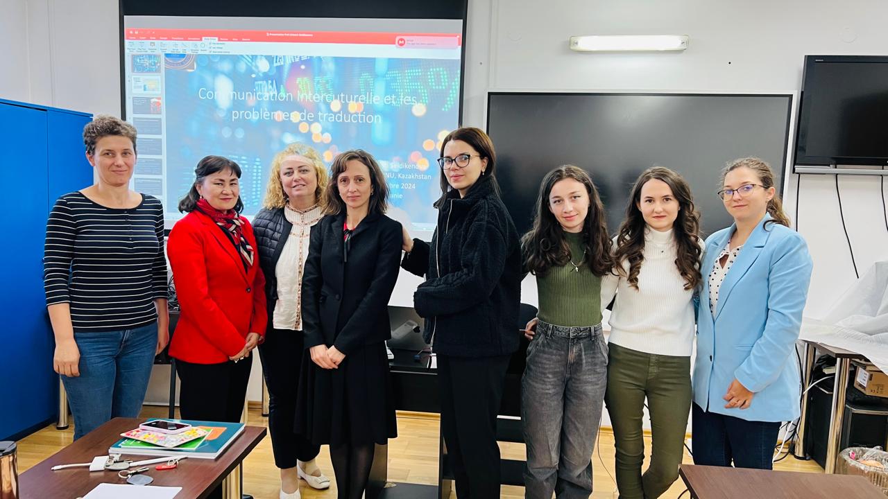 KazNU Professor Lectures at a Romanian University