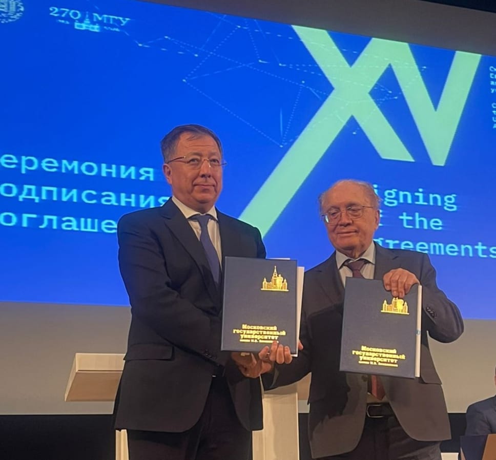 RECTOR OF KAZNU HOLDS A NUMBER OF MEETINGS IN MOSCOW