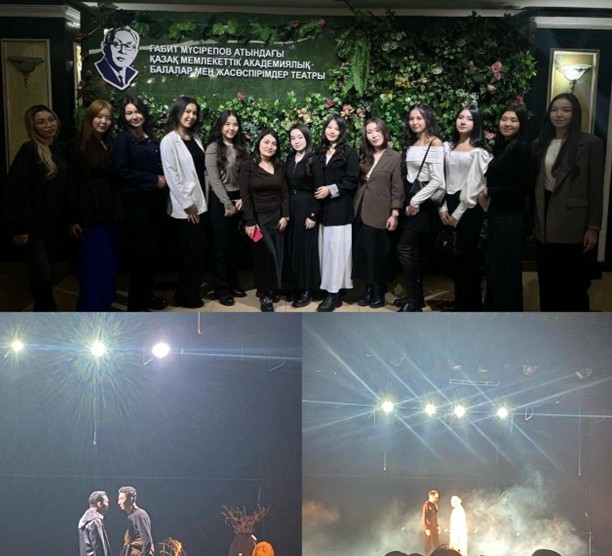 Visiting the theatre to see "Karagoz" performance