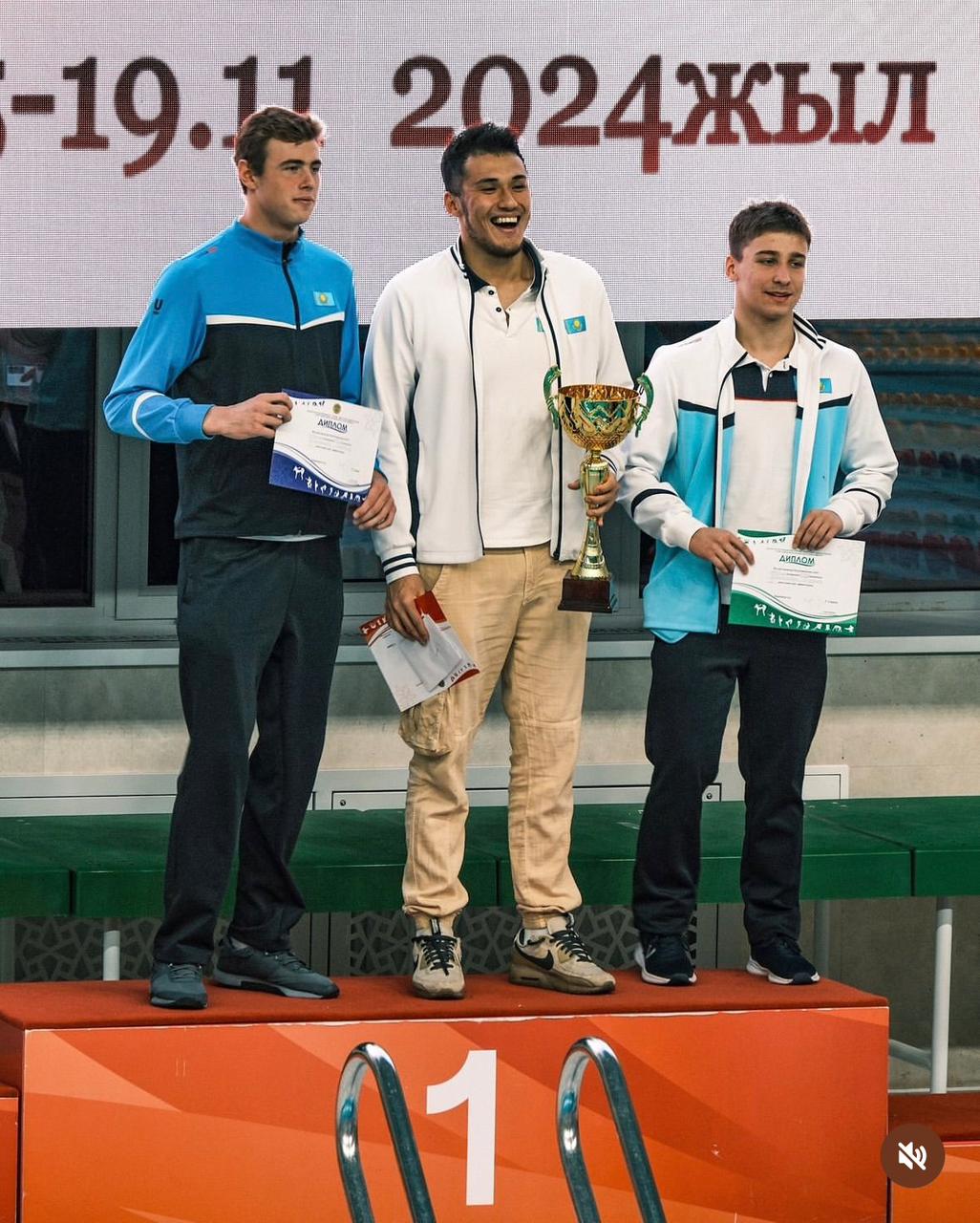 Successful performance of the 1st year student of the abbreviated department of the Faculty of Medicine and Healthcare Klimenko Maxim at the Swimming Cup of the Republic of Kazakhstan