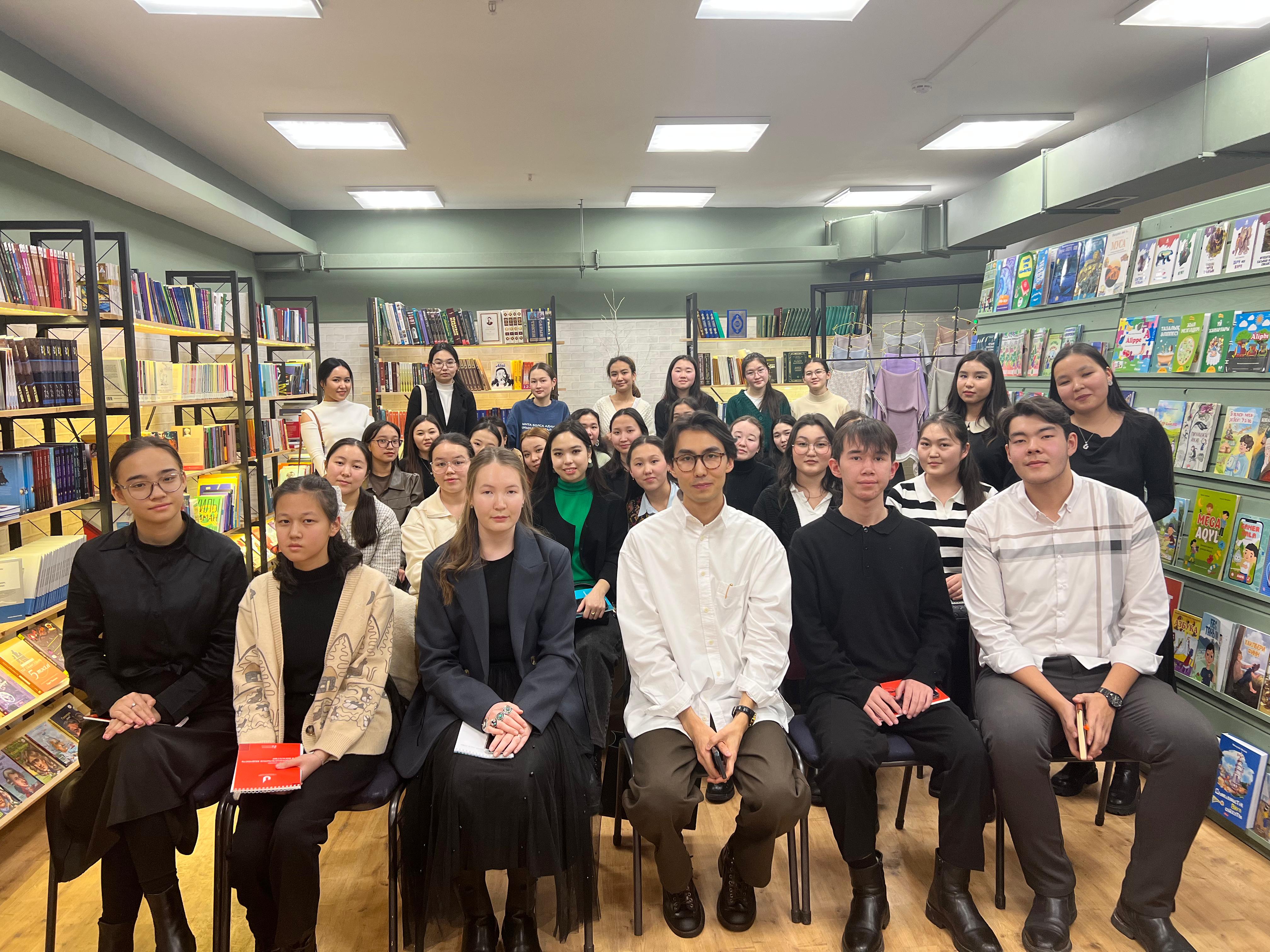 Meeting with the Readers`s Club at Kazyna bookshop