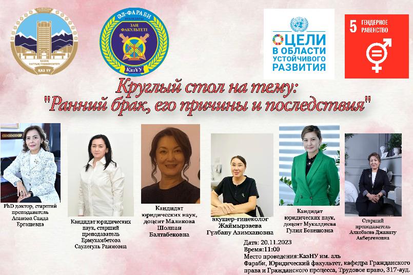 АНОНС Круглый стол на тему: "Ранний брак его причины и последствия"