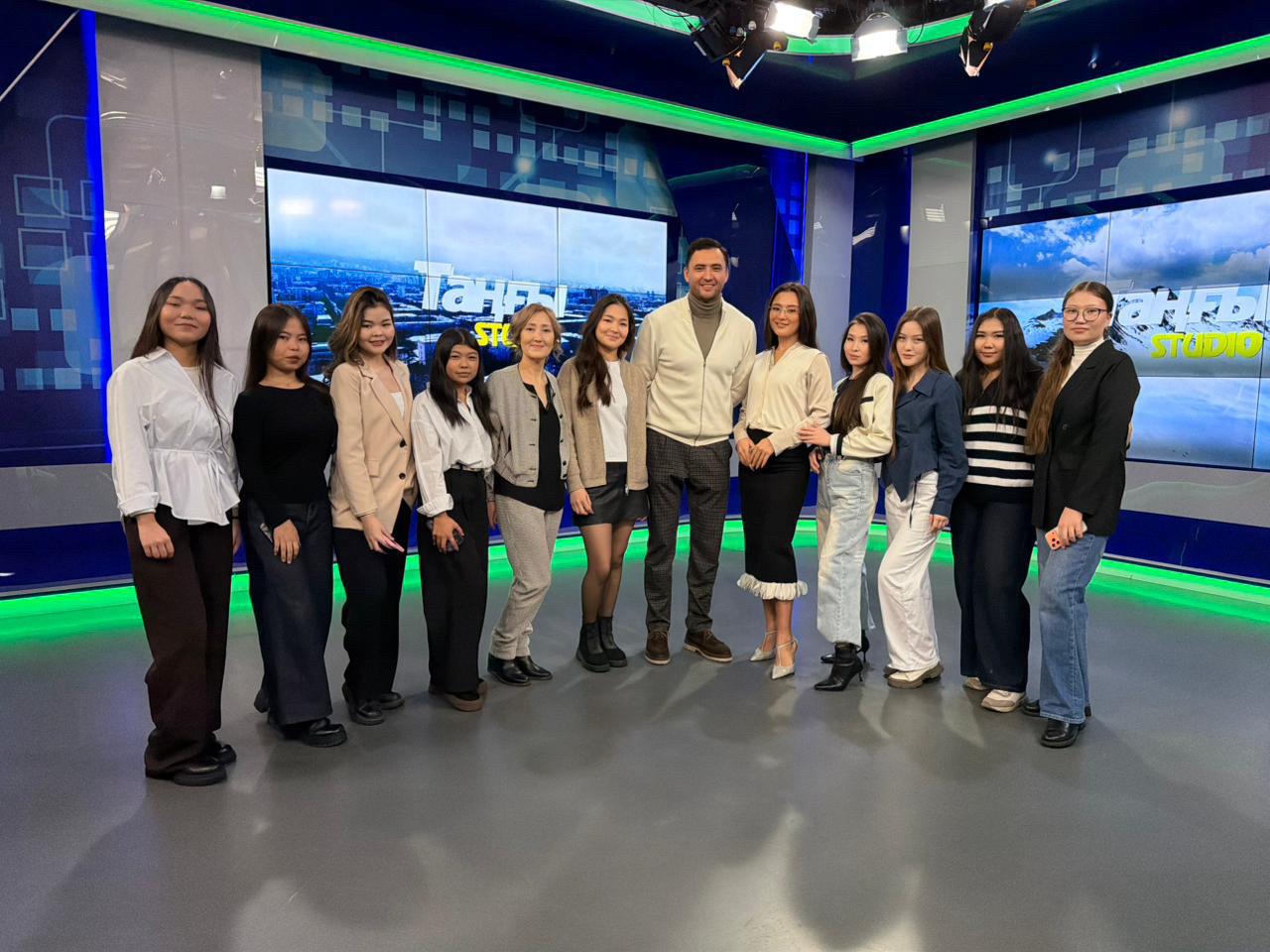 KazNU Students Visit the “Tañğı Studio” TV Show.