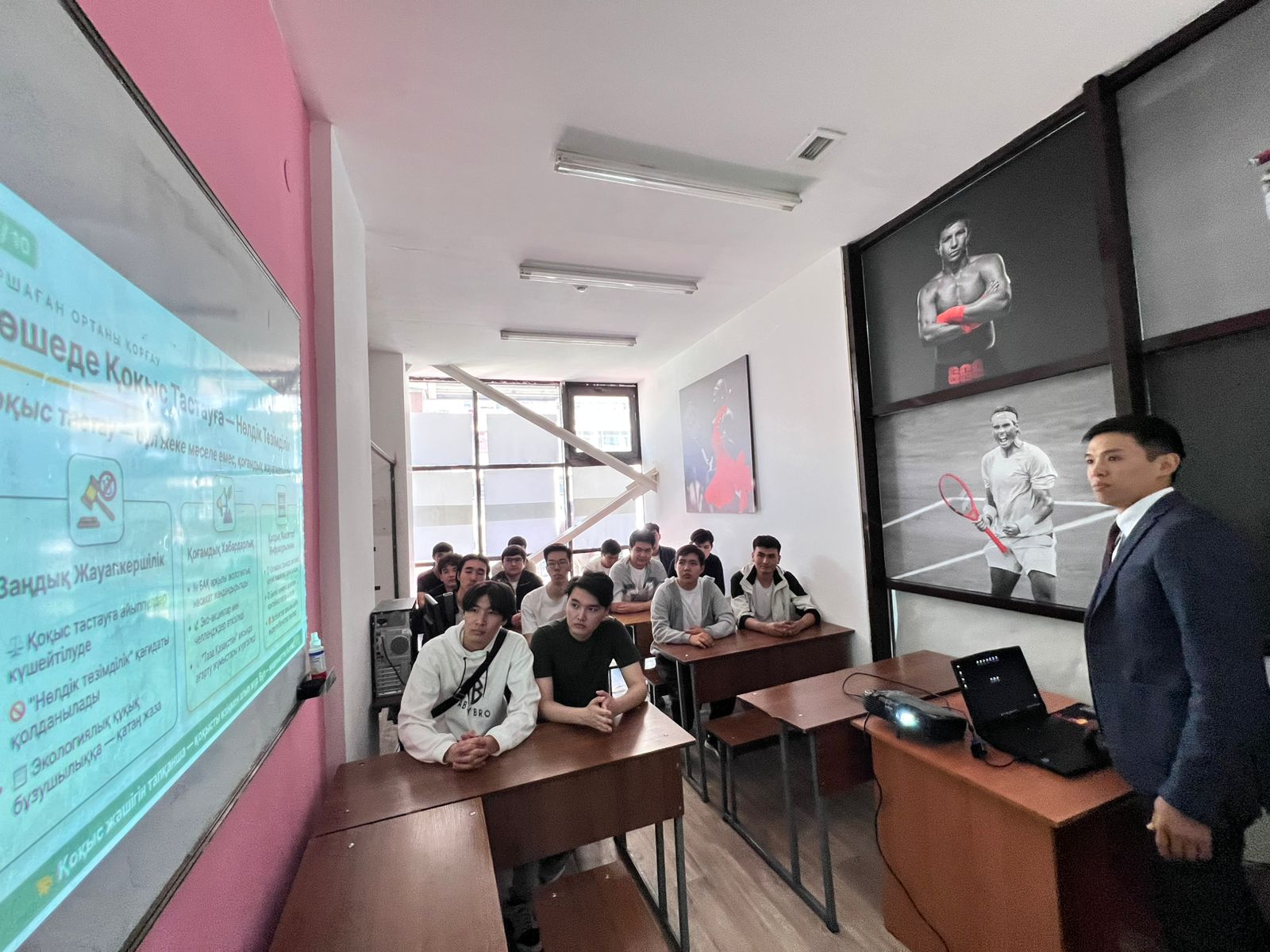 Saydagali Demezhan gave a lecture on the topic "Taza Kazakhstan"