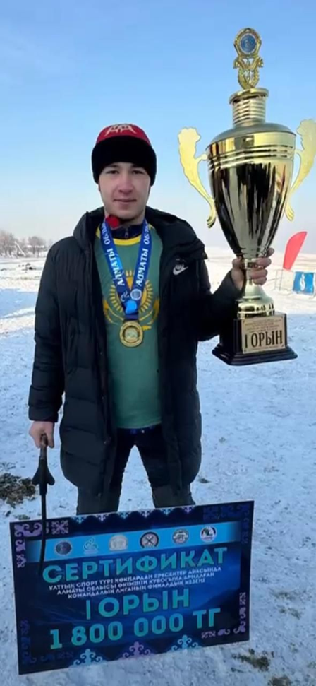 Congratulations to PK-301 student Duman Nogaibekov on winning 1st place in the team league final of the Akim of Almaty Region Cup in Kokpar!