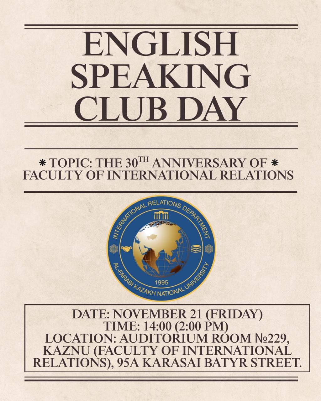 Speaking Club at FIR