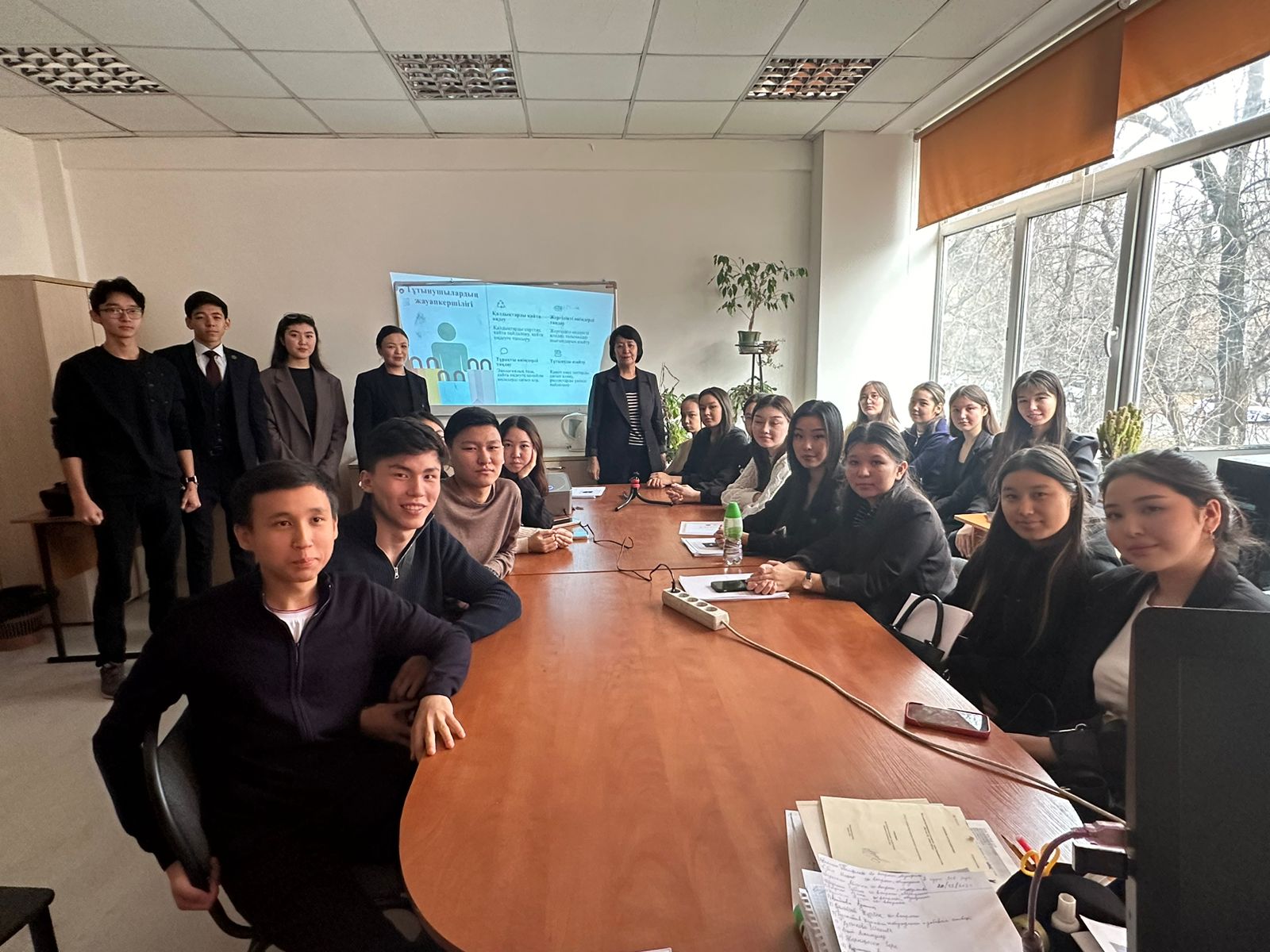 "March 5, 2025", at 1:00 PM, an event on the topic "Responsible Consumption and Production" was held at the Faculty of International Relations of Al-Farabi Kazakh National University