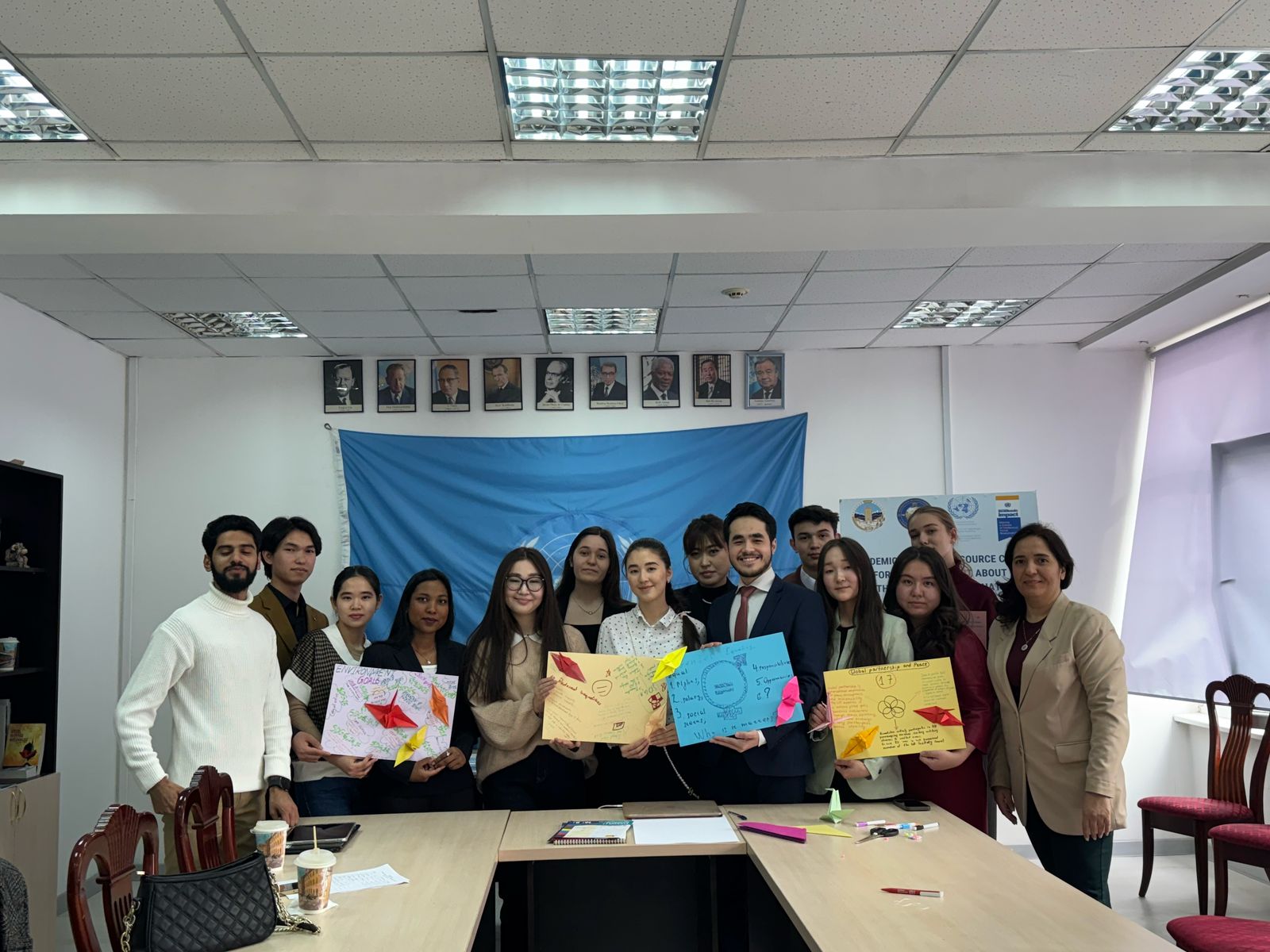 Young scholars of the Faculty of International Relations organized a creative master class on the 17 Sustainable Development Goals