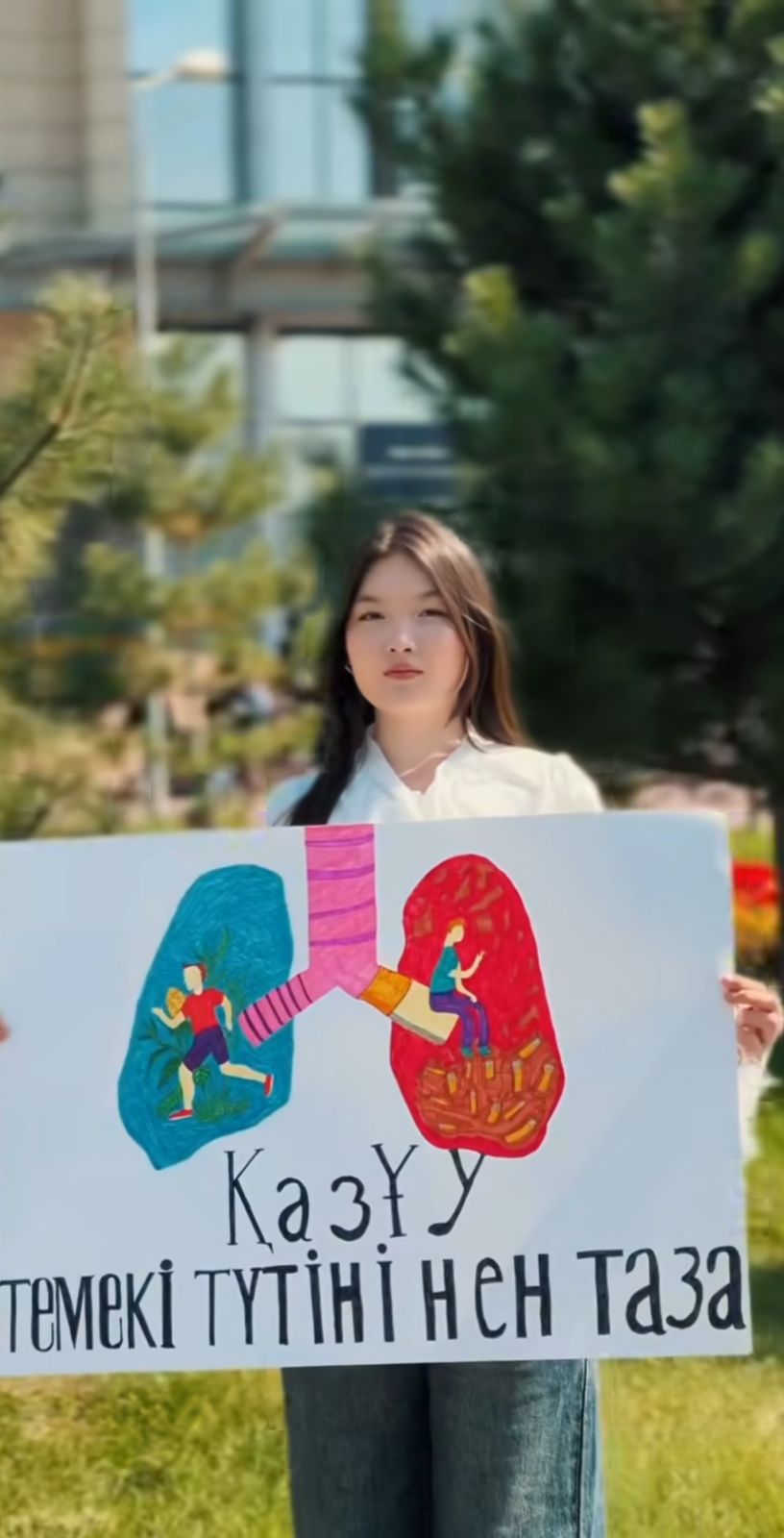 SDG-3: «KazNU – a smoke-free campus» campaign organized