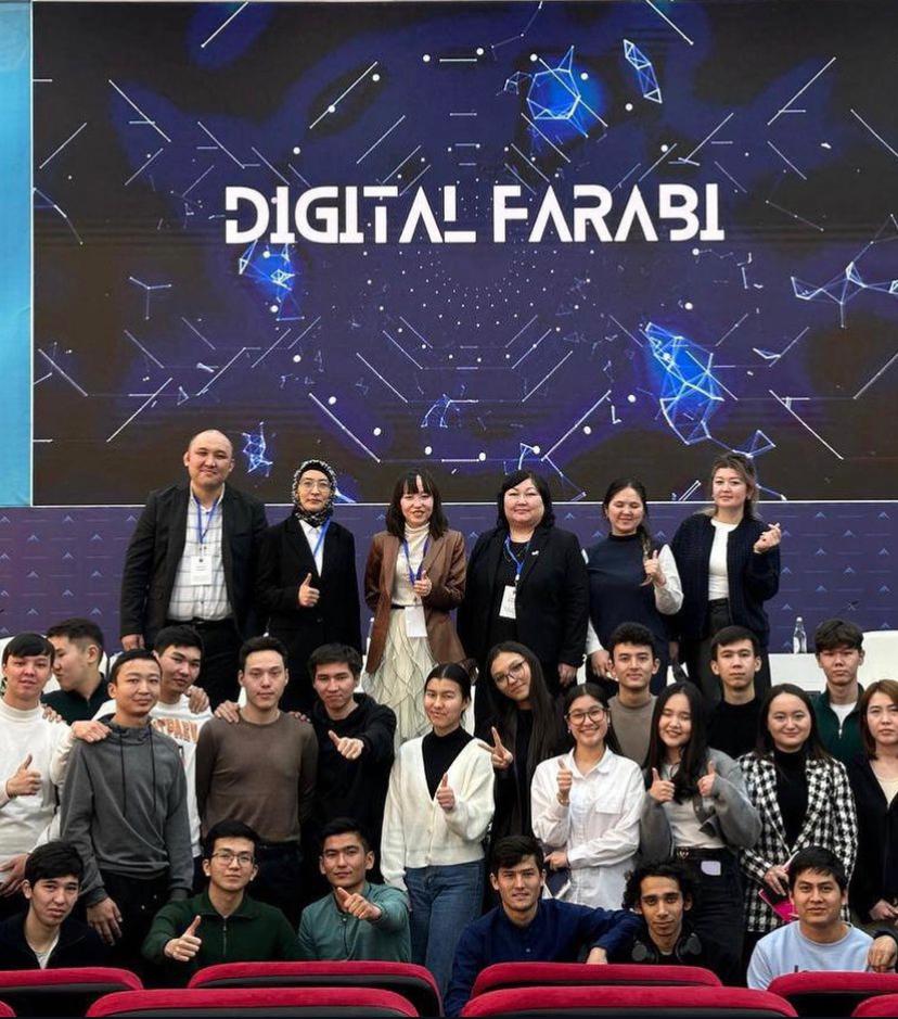 Digital Farabi халықаралық форумында “Жасанды интеллект және деректерге негізделген басқару” секциясының модераторы болғаны үшін кафедрамыздың аға оқытушысы, PhD Мәткерім Базаргүлге шын жүректен алғыс айтамыз!