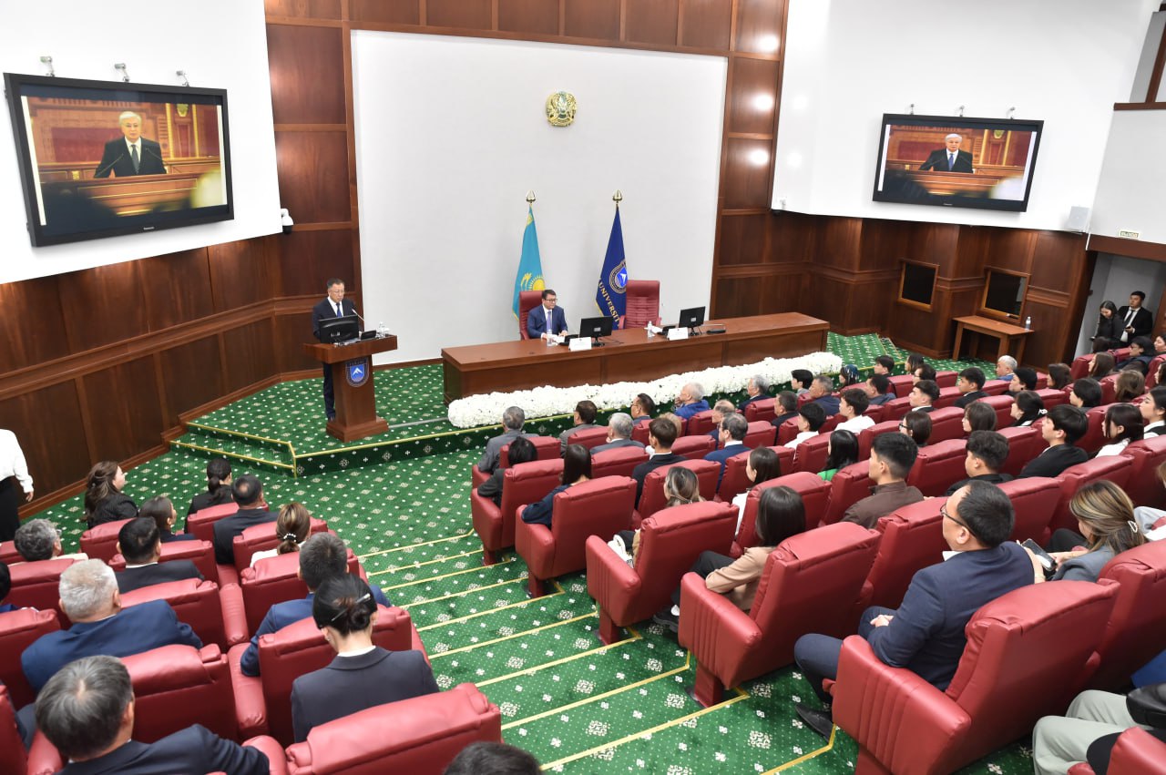 Advisor to the President discussed the message with students of KazNU
