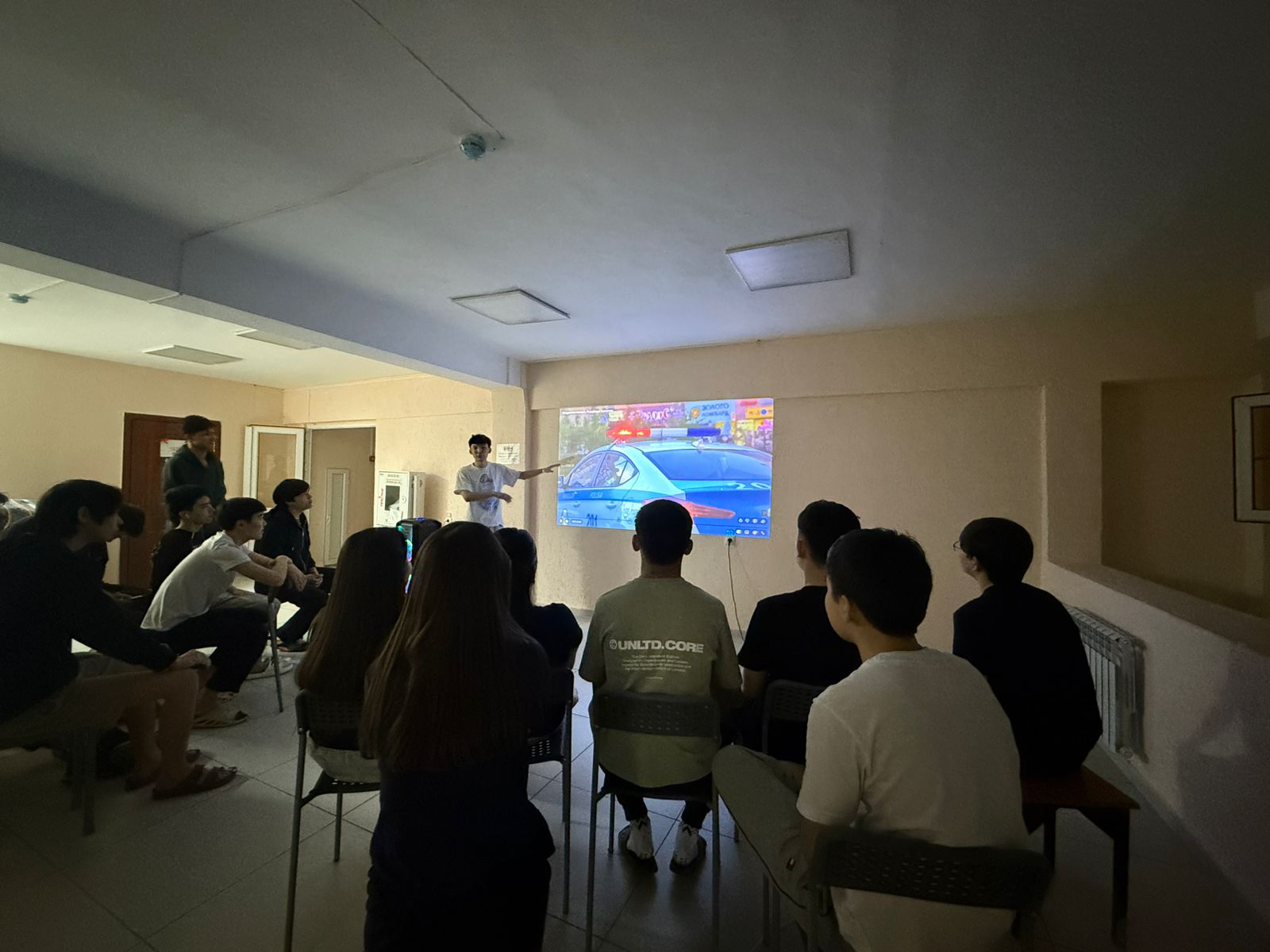 As part of the “Law and Order” initiative, a movie-time event was organized.