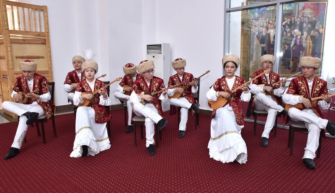 Student orchestra of national instruments "Farabi Sazy" at the scientific and pedagogical forum