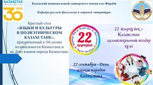 Круглый стол «ЯЗЫКИ И КУЛЬТУРЫ В ПОЛИЭТНИЧЕСКОМ КАЗАХСТАНЕ»