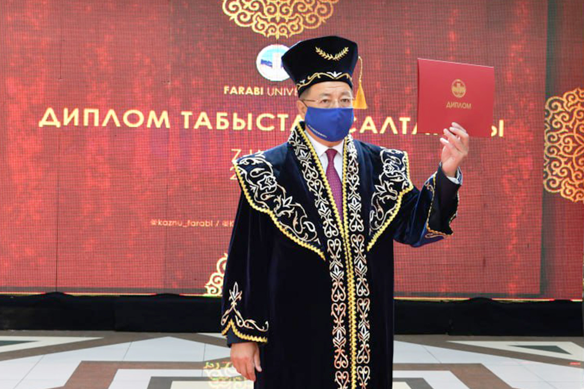 Әл-Фараби атындағы ҚазҰУ түлектеріне диплом табыстау рәсіміндегі сөзі