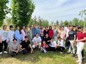 About 100 white birches were planted as part of the project
