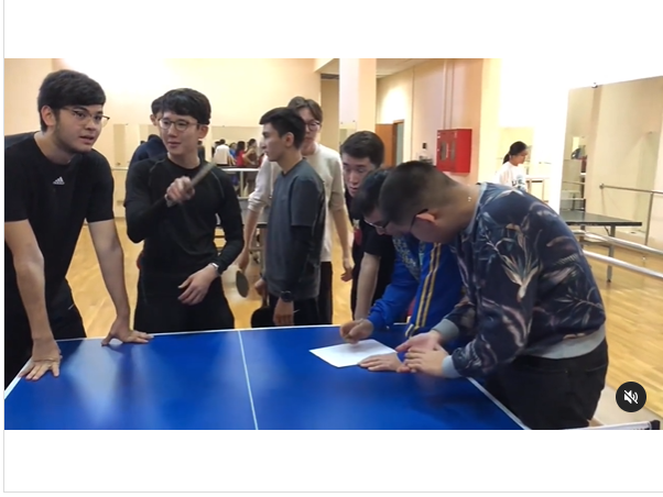 Прошли соревнования среди студентов КазНУ по настольному теннису