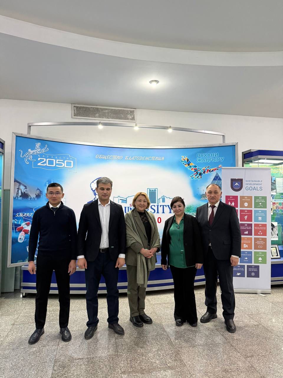 Visit of the Tashkent State University of Economics Delegation to the KazNU Museum