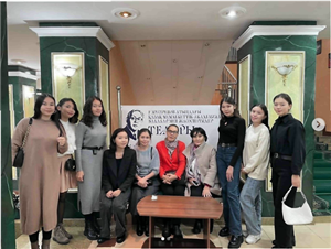 Teachers and students went to the G. Musrepov theater
