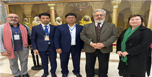 Director of the research center "Written monuments and spiritual heritage" Associate Professor Z. Shadkam on a business trip in Uzbekistan (Samarkand)