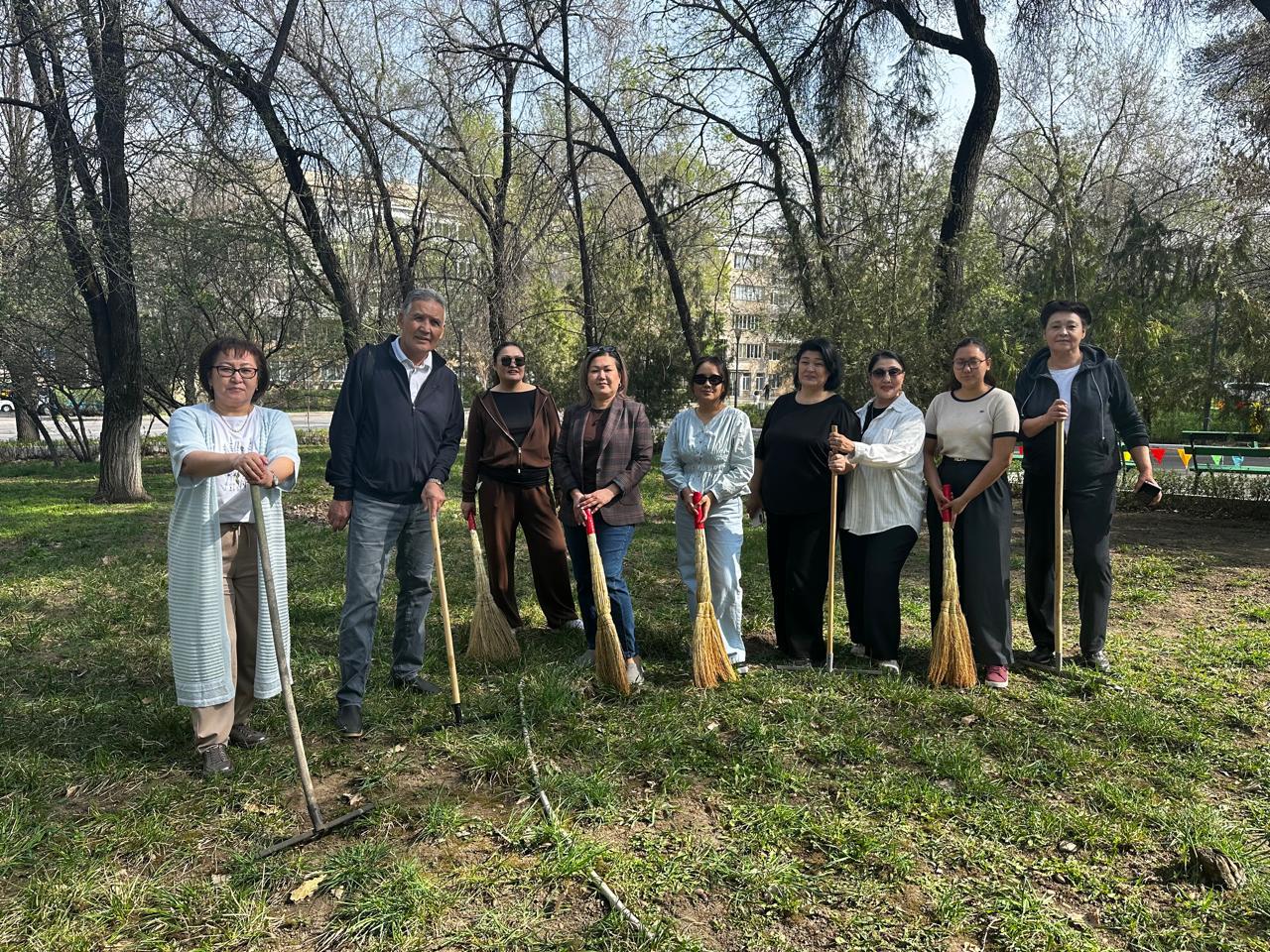 Cleanup Day Held at the Department of Dentistry of KazNU with Participation of Faculty and Students