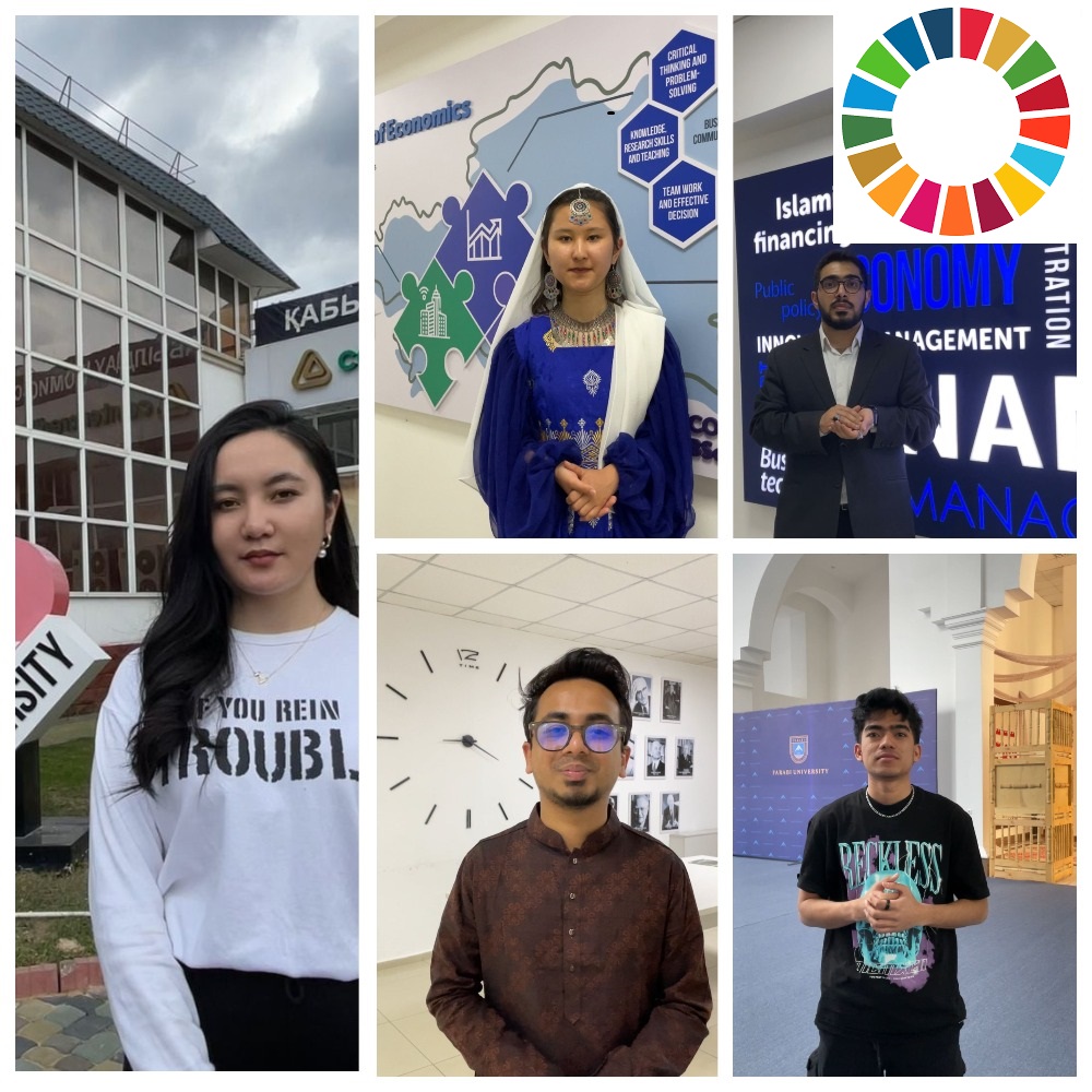 Челлендж «I love KazNU» иностранных студентов, обучающихся на образовательных программах «Экономика» и «Цифровая экономика»