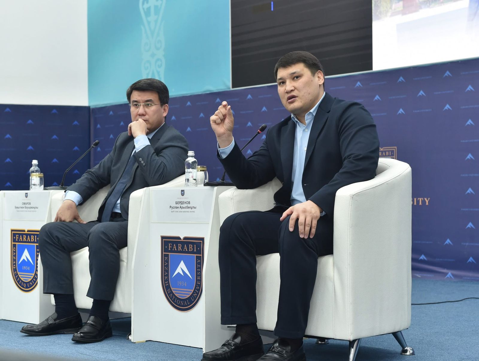 Students met with KazNU alumnus, Kazakhstani entrepreneur Ruslan Berdenov, who was included in the Forbes “50 Under 50” list