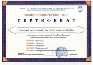 Лидирующие позиции КазНУ