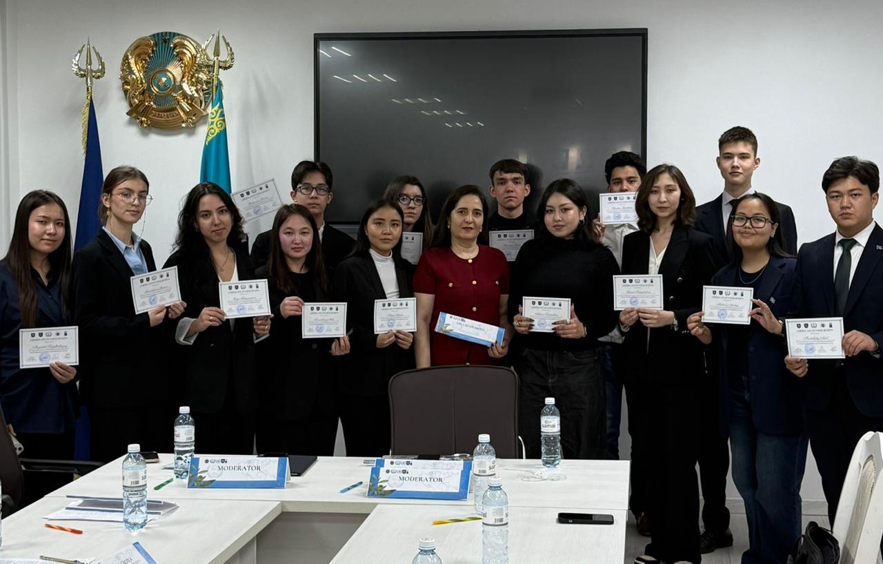 On April 10, in celebration of the United Nations–designated International Day of Multilateralism and Diplomacy for Peace, the New Silk Way Model United Nations (NSWMUN) successfully held a round table at the Faculty of International Relations of Al-Farabi Kazakh National University.