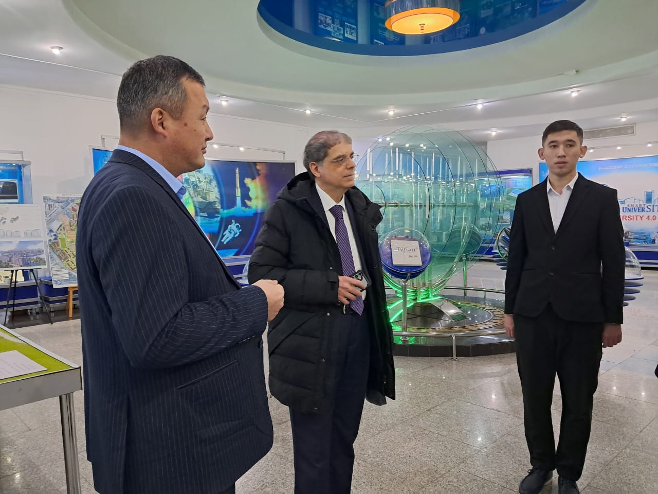 Spanish Ambassador to Kazakhstan Luis Francisco Martinez at the KazNU History Museum