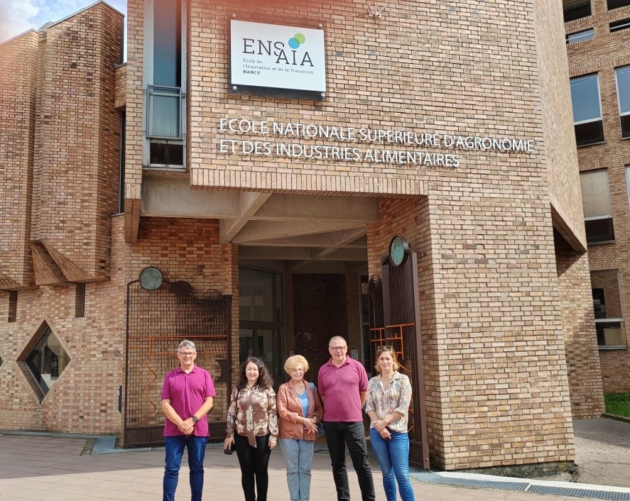 Joint scientific research with the National High School of Agronomy and Food Industry of Nancy, France