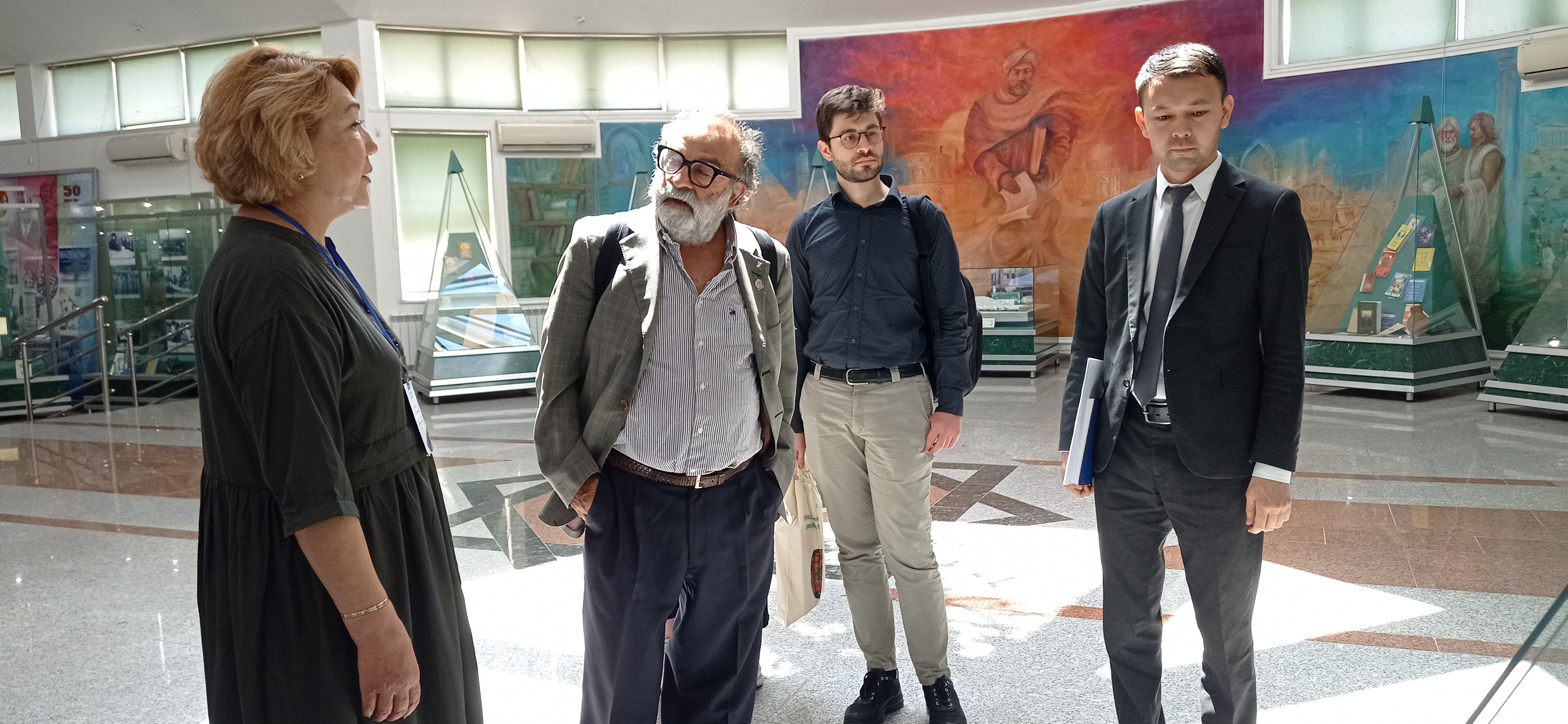 Italian scientists Professors Marco Cecarelli and Matteo Russo arrived on a visit to the Al-Farabi Kazakh National University