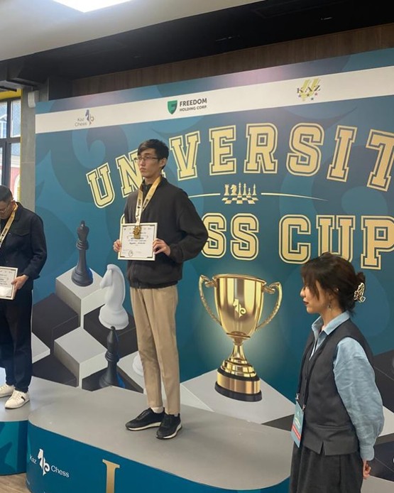 Студент КазНУ Шудабай Алмас в турнире University Chess Cup