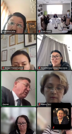 The student law clinic of KazNU presented its activities at the meeting of the Educational and Methodological Association in Law at Maqsut Narikbayev University
