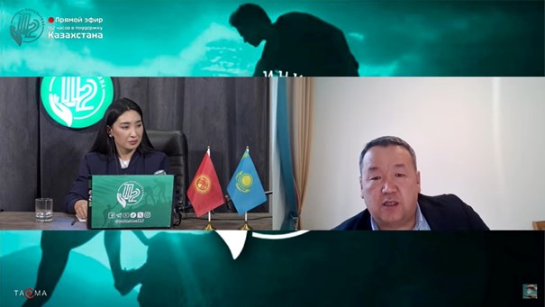 Nurat Ilyas answered questions on the 112-hour Kazakhstan support channel.