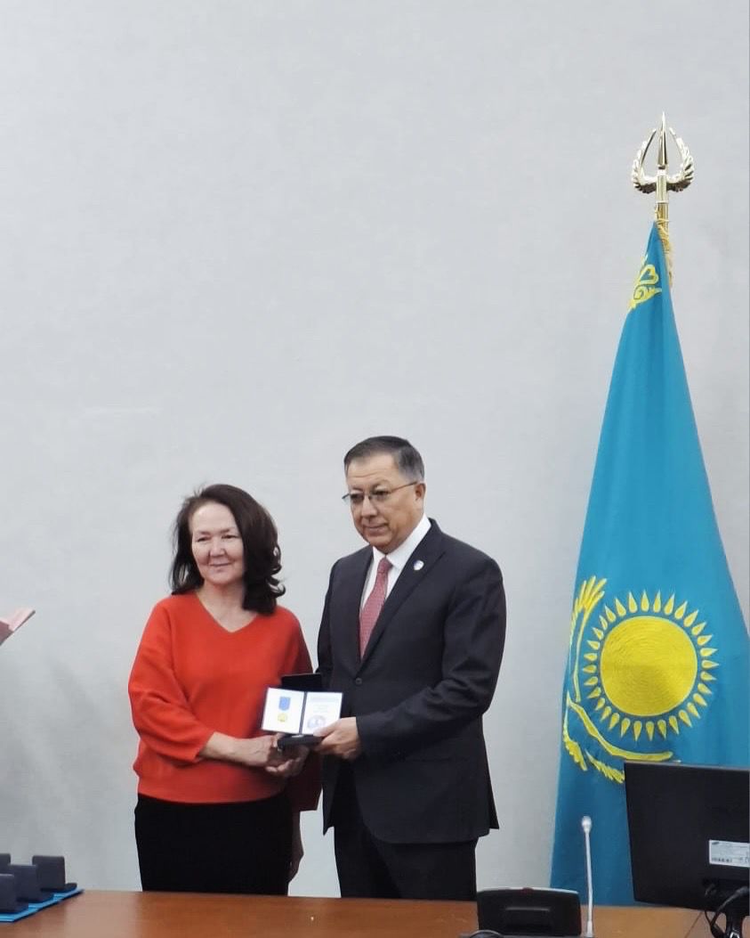 Head of the Department of Mechanics, Turalina Dinara, was awarded the “Al-Farabi” Gold Medal