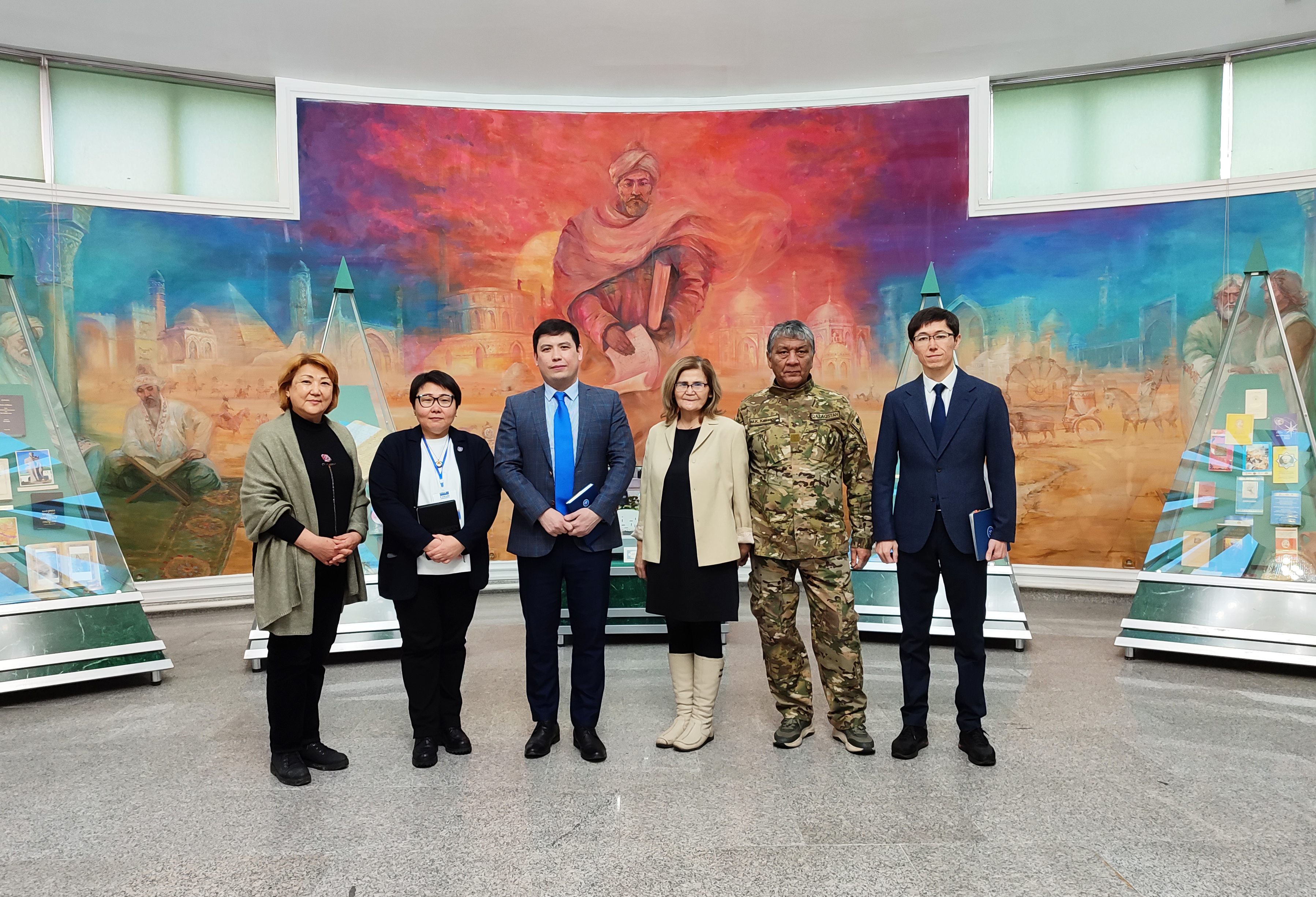 The museum was visited by a delegation of the State Institution "KAZSELEZASHCHITA" of the Ministry of Emergency Situations of the Republic of Kazakhstan, headed by the head of the State Institution "Kazselezashchita" E.A.Sadyrbaev.