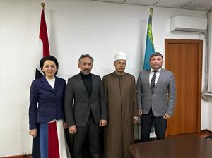 Нұр-Мүбарак Египет ислам мәдениеті университетінің ректорымен кездесу