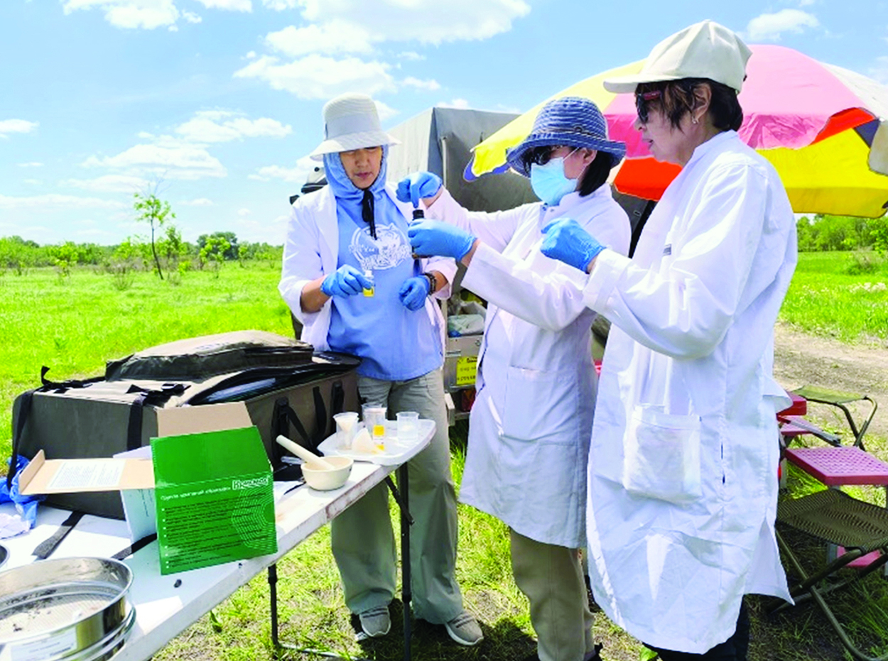 Soil research scientific expedition