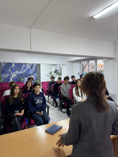 On January 28 at 4:00 PM, a meeting was held with the student representatives of the Faculty of Geography and Environmental Management