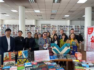 Встреча с консулом РФ в рамках празднования Международного дня дарения книг в Национальной библиотеке